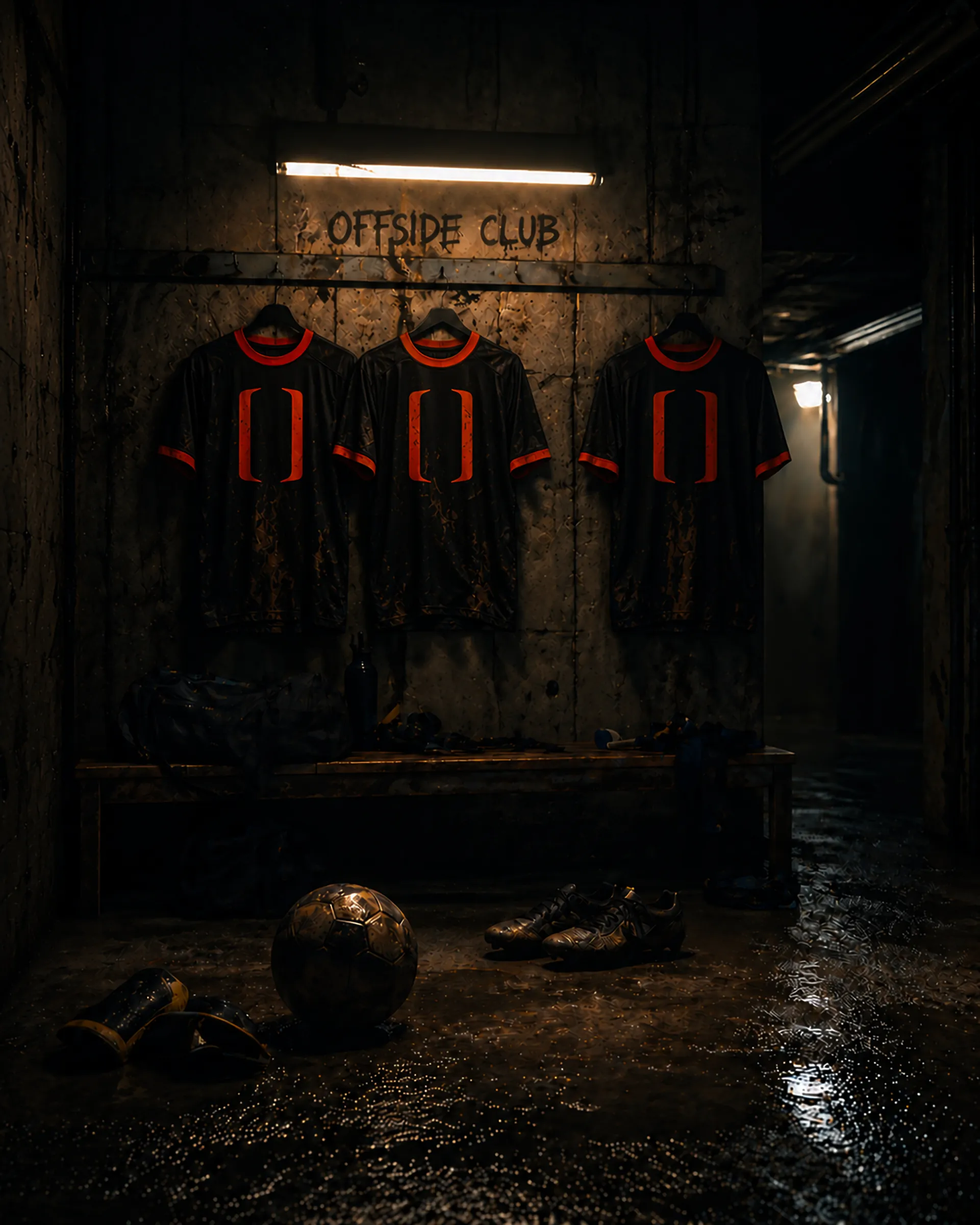 Le vestiaire de la Midnight Cup